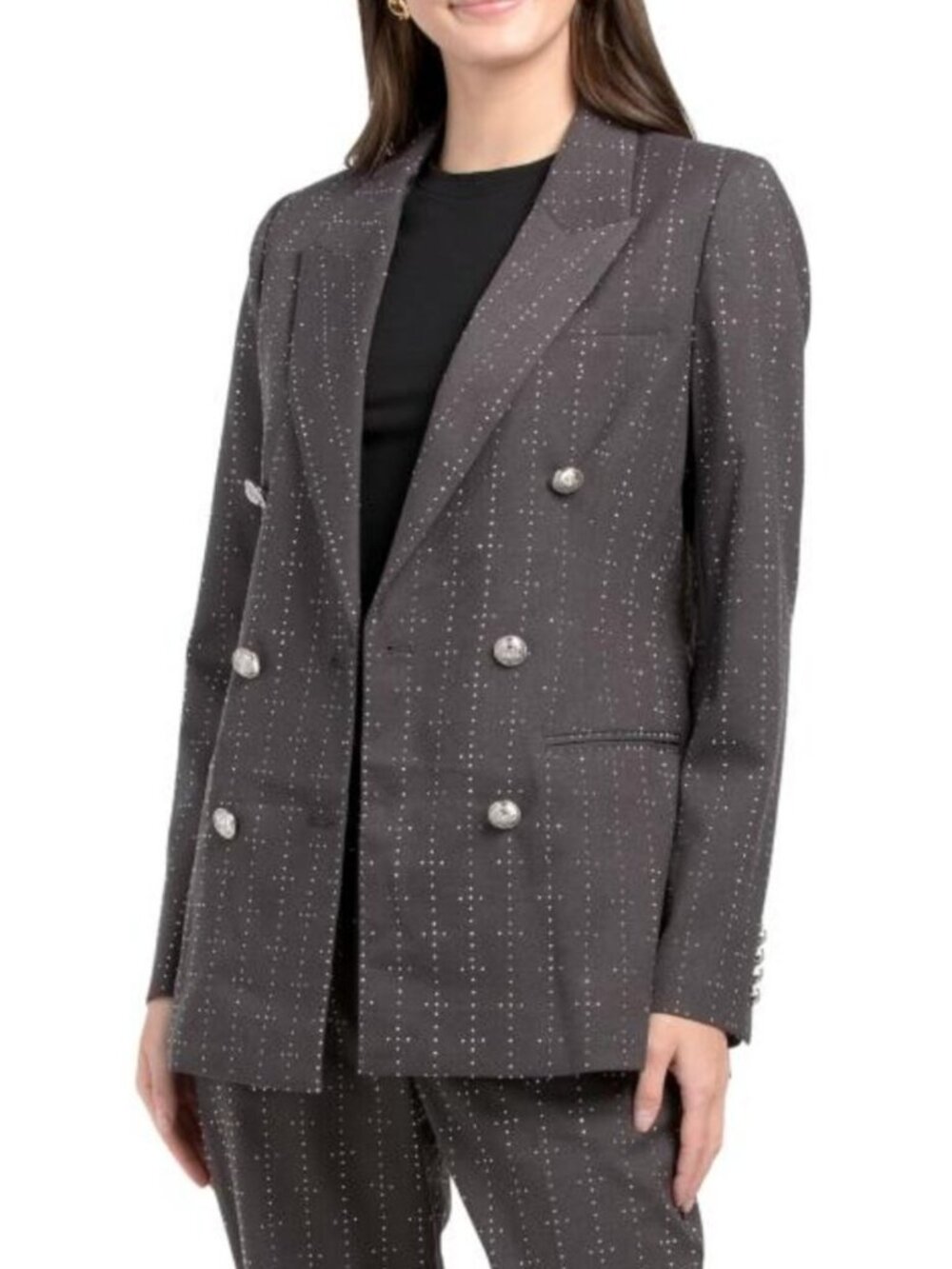 DEREK LAM 10 CROSBY Walter Mini Studded Blazer
